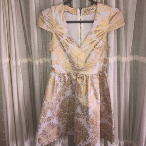 Xenia Boutique - Gold Foil Dress